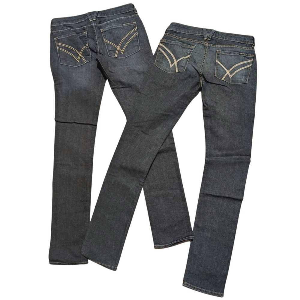 William Rast Jeans Womens 27 Jerri Ultra Skinny Dark Denim Pants 2 Pairs NEW
